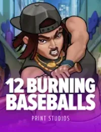 12 burning baseballs 1 slot logo