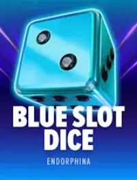 blue slot dice game logo